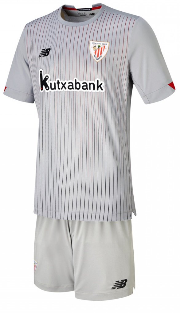 Kit infantil oficial New Balance Athletic Bilbao 2020 2021 II jogador 